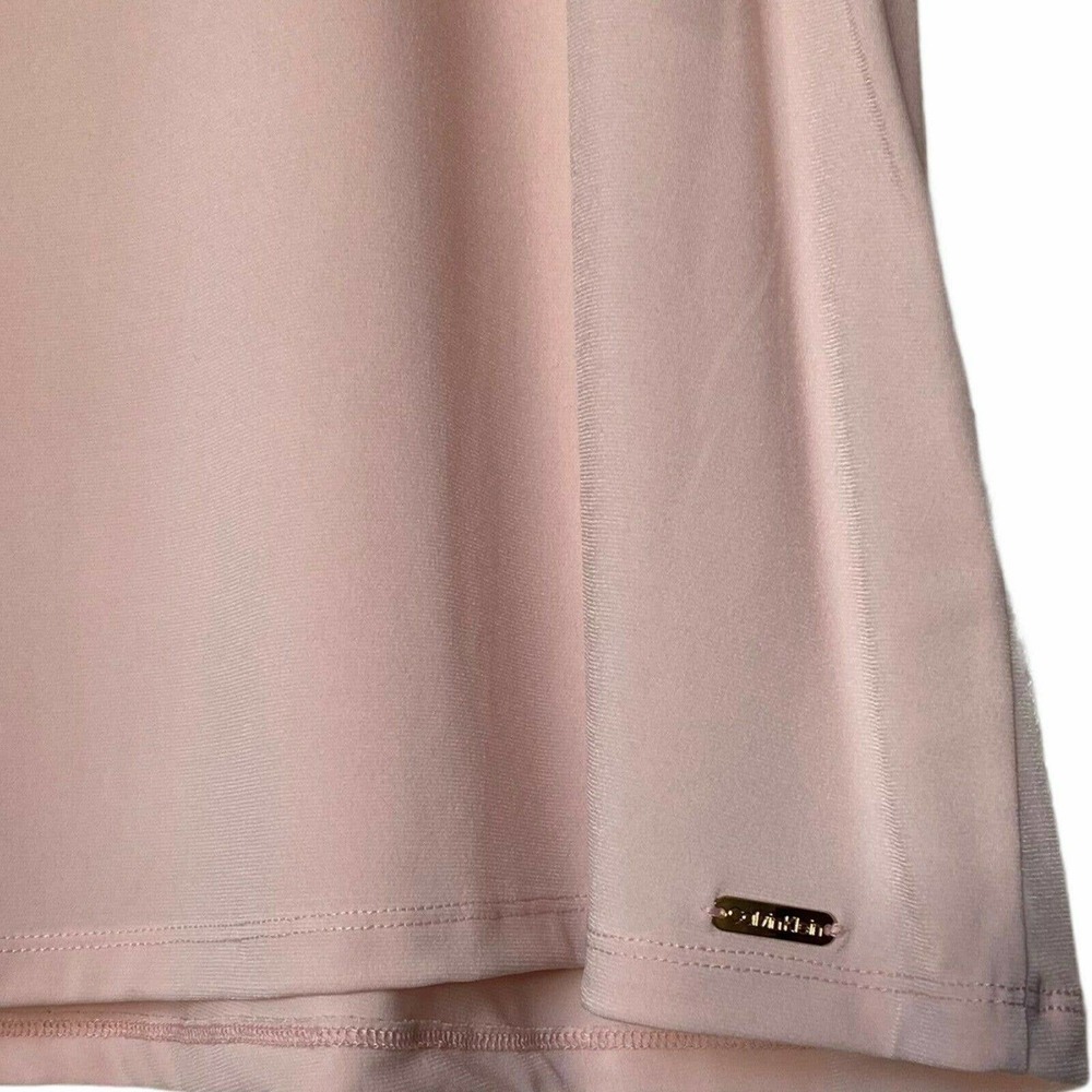 Calvin Klein Women's Top Size 2XL Short Sleeves Embellished Flutter Pink New - Picture 5 of 12